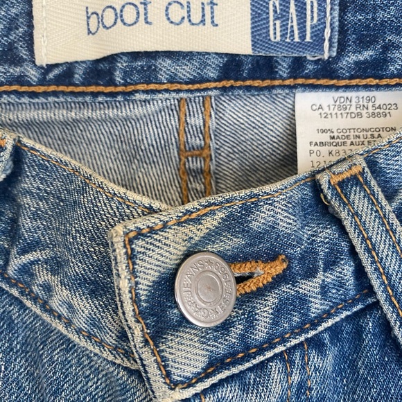Vintage 90s Gap Blue Jeans bootcut size 1 - Picture 4 of 7